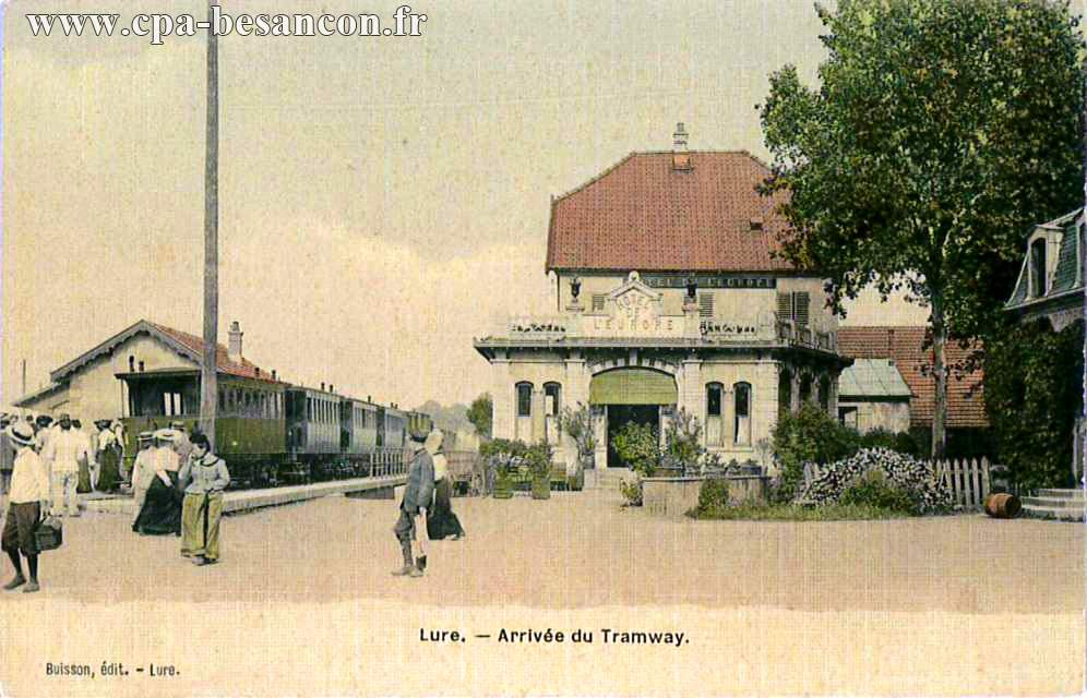 Lure. - Arrivée du Tramway.